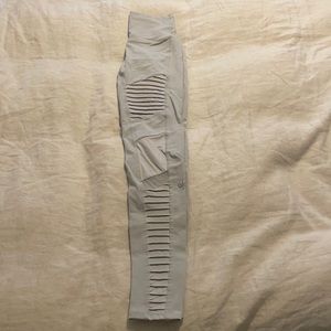 ALO Grey Moto Leggings Size XXS